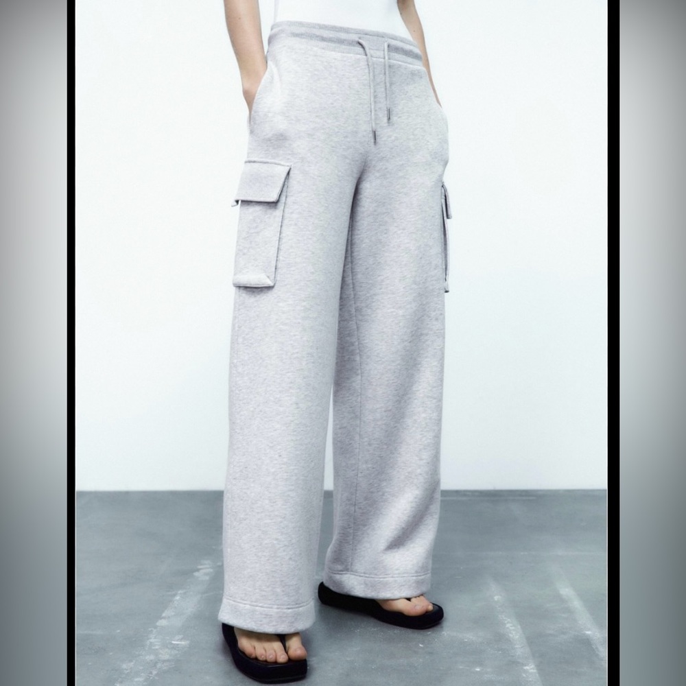 Zara - Wide Leg Plush Pants - S - NWT